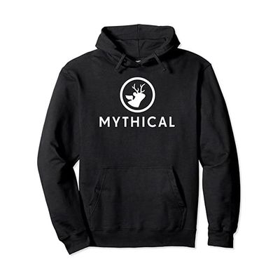 Zwarte mythische hoodie