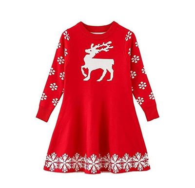 Vestido suéter navideño de reno