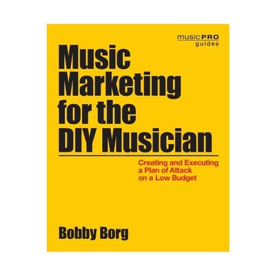 marketing musical para la portada del libro diy musician