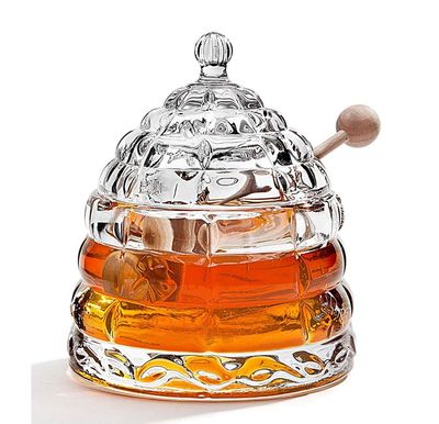 kristal na beehive honey jar