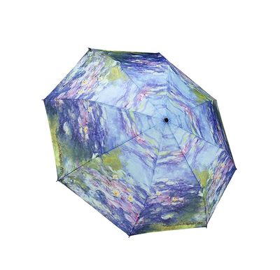 paraguas con estampado de nenúfares monet