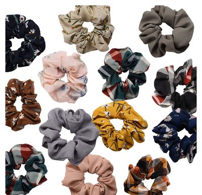 scrunchies i mange forskellige mønstre