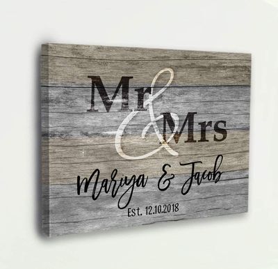 Mr. & Mrs. Εξατομικευμένη διακόσμηση τοίχου