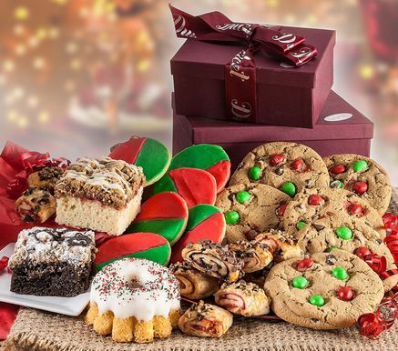 Cestas de regalo de galletas, cesta de galletas, entrega de galletas, galletas navideñas, galletas navideñas, regalos de comida navideña