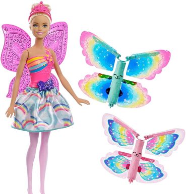 Barbie Dreamtopia Rainbow Cove Flyvende vinger Fairy Doll