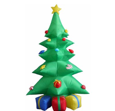 puhallettavat puun kaupalliset joulukoristeet