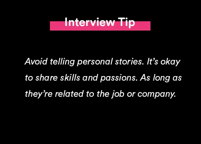 tööintervjuu näpunäide, kuidas vastata, räägi mulle intervjuul endast